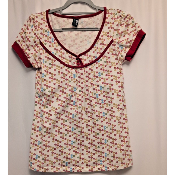 80s style mod design womens Weavers XL short sleeve multi color top - Picture 1 of 11